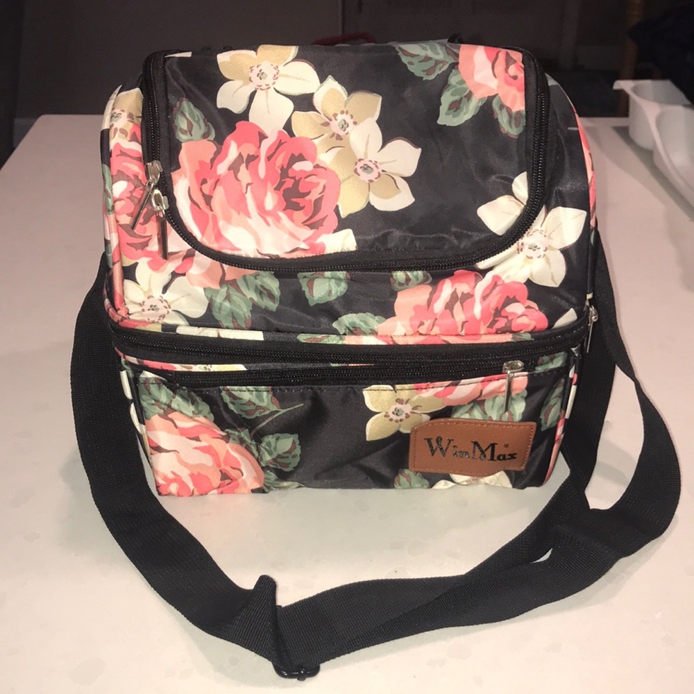 Large never been used floral lunch tote